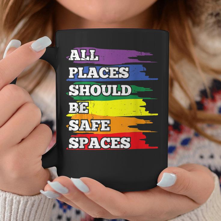 All Placeshould Beafepaces ゲイプライド 同盟国 Lgbtq Month コーヒーマグ 面白い贈り物