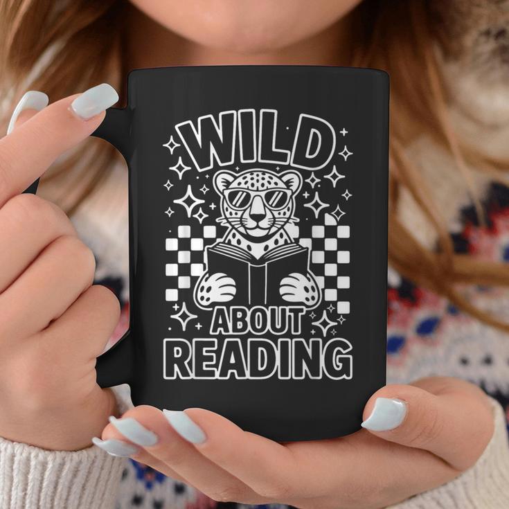 Animal Print Read A Book Character Kids Wild About Reading Graphic Print Coffee Mug Unique Gifts