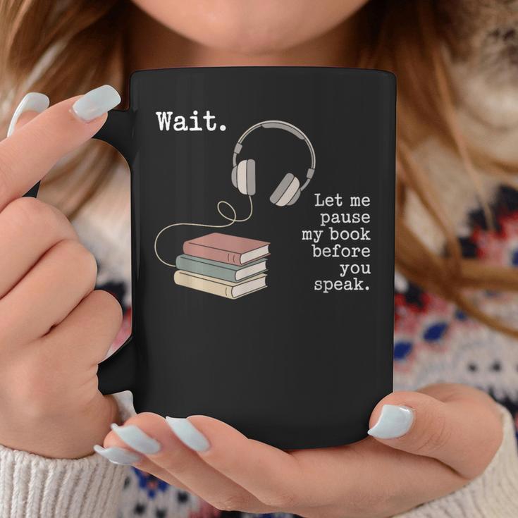 Audiobook Enthusiasts Headphones Book Club Bookworm Graphic Print Coffee Mug Unique Gifts