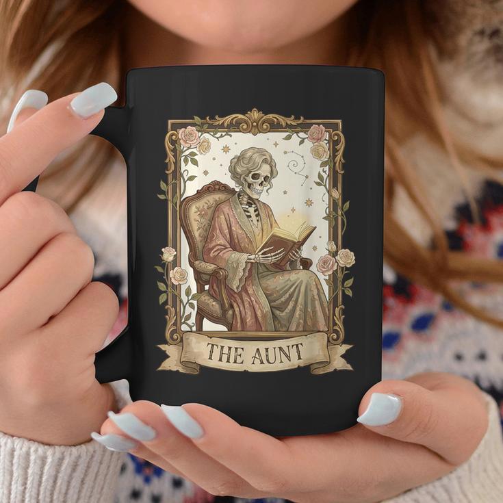 The Aunt Tarot Card Women Skeleton Aunty Book Lover Graphic Print Coffee Mug Unique Gifts The Aunt Tarot Card Women Skeleton Aunty Book Lover Graphic Print Coffee Mug Unique Gifts