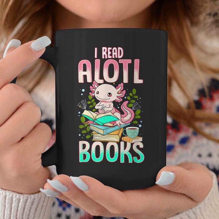 Axolotl Shirts For Girls Book Lover Cute I Read Alotl Books Graphic Print Coffee Mug Unique Gifts