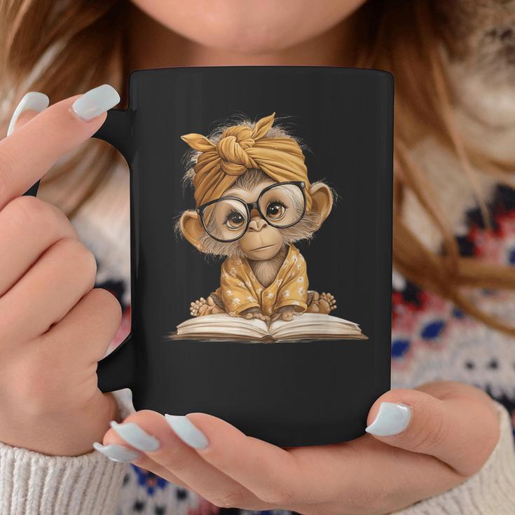 Baby Monkey Open Book Reading Animal Lover Graphic Portrait Graphic Print Coffee Mug Unique Gifts Baby Monkey Open Book Reading Animal Lover Graphic Portrait Graphic Print Coffee Mug Unique Gifts