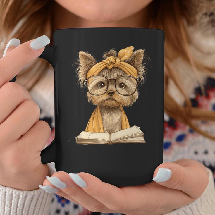 Baby Tiger Open Book Reading Graphic Portrait Round Glasses Graphic Print Coffee Mug Unique Gifts
