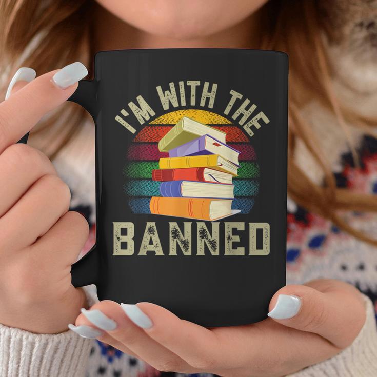 Banned Books I'm With The Banned Graphic Print Coffee Mug Unique Gifts