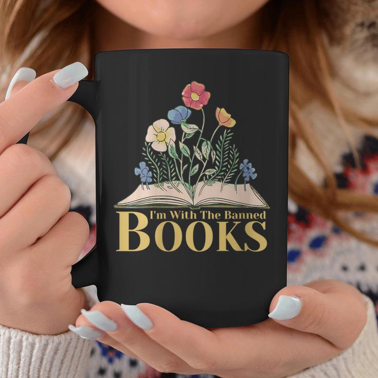 Banned Books I'm With The Banned Books Graphic Print Coffee Mug Unique Gifts