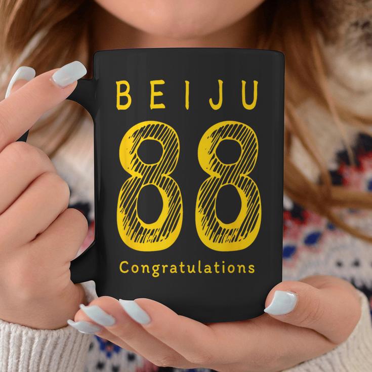 Beiju 88歳 誕生日祝い 米寿 Beiju 88 Birthday コーヒーマグ 面白い贈り物