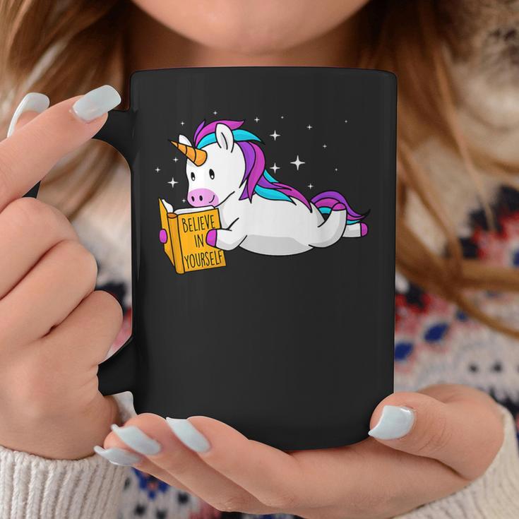 Believe In Yourself Book Lover Reading Bookworm Reader Graphic Print Coffee Mug Unique Gifts