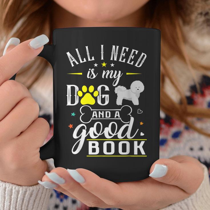 Bichon Frise Dog Saying Drawing Books Reading Graphic Print Coffee Mug Unique Gifts