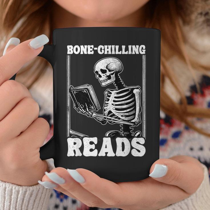 Bone-Chilling-Reads Skeleton Reading Bookworm Book Lovers Graphic Print Coffee Mug Unique Gifts Bone-Chilling-Reads Skeleton Reading Bookworm Book Lovers Graphic Print Coffee Mug Unique Gifts