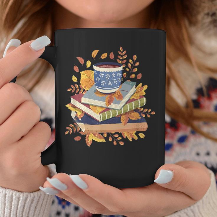 Book & Autumn Fall Lover Bookworm Hello Fall Bookish Reading Graphic Print Coffee Mug Unique Gifts