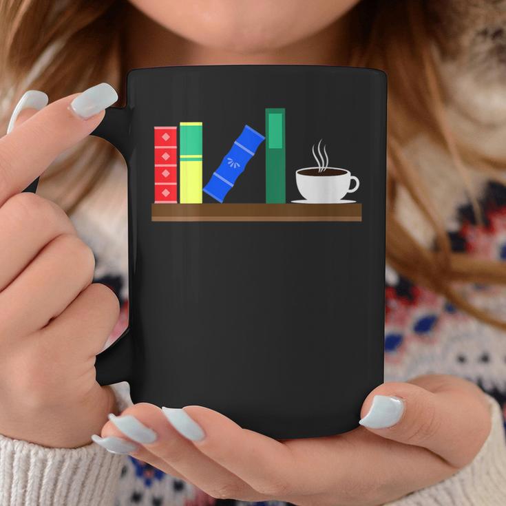 Book Books Shelf Coffee Reading Hobby Graphic Print Coffee Mug Unique Gifts