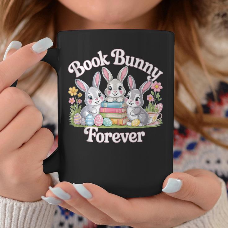 Book Bunny Forever Easter Reading Librarian Bookworm Graphic Print Coffee Mug Unique Gifts