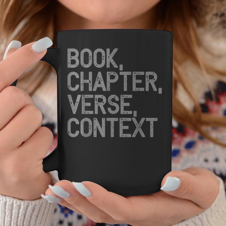 Book Chapter Verse Context Christian Theology Graphic Print Coffee Mug Unique Gifts
