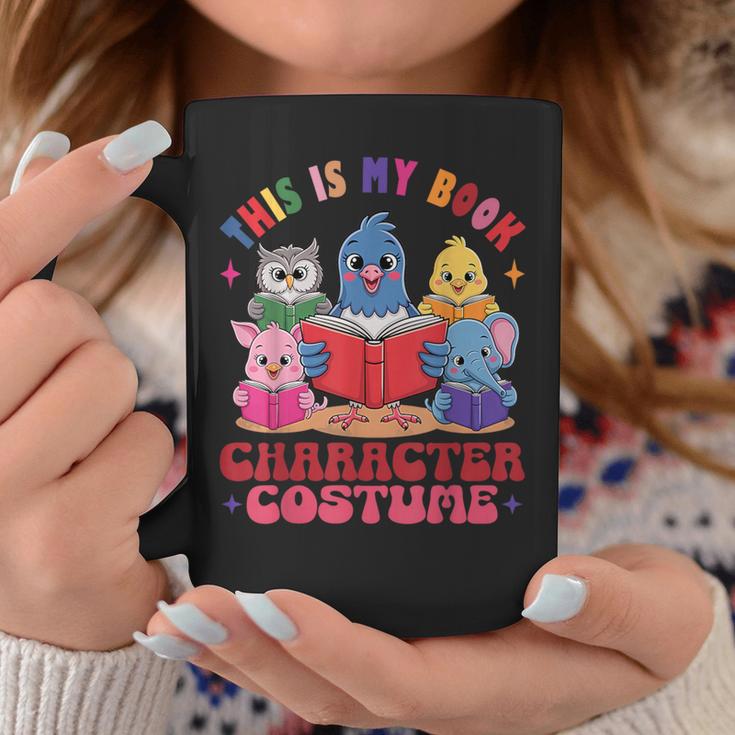 This Is My Book Character Costume Animals Kids Reading Graphic Print Coffee Mug Unique Gifts