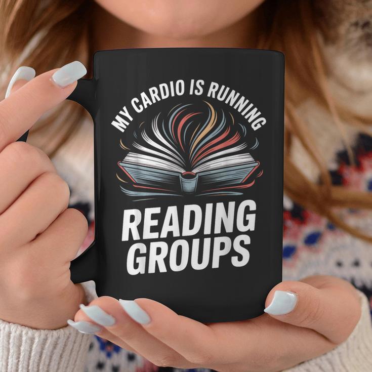 Book Club Fans My Cardio Reading Groups Quote Graphic Print Coffee Mug Unique Gifts Book Club Fans My Cardio Reading Groups Quote Graphic Print Coffee Mug Unique Gifts