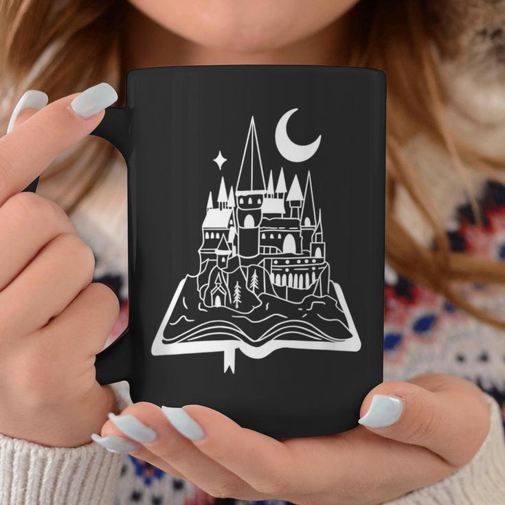 Book Lover Fantasy Fairy Tales Castle Christmas Reading Fan Graphic Print Coffee Mug Unique Gifts