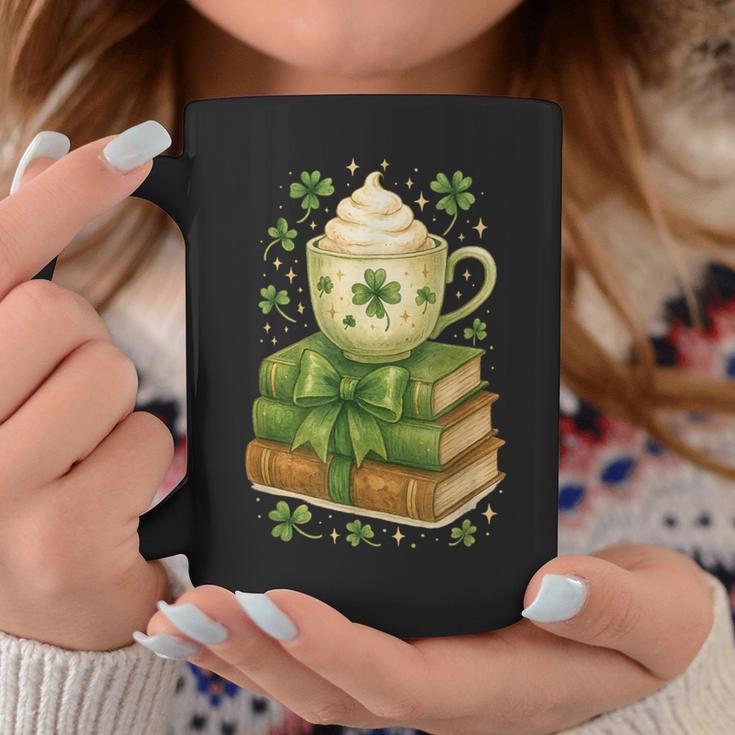Book Lover St Patricks Day Teacher Cosy Librarycore Graphic Print Coffee Mug Unique Gifts