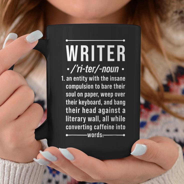 Book Lovers & Writer Co -Adults Fun Writer Noun Definition Cotton Blend Short Sleeve Graphic Print Coffee Mug Unique Gifts