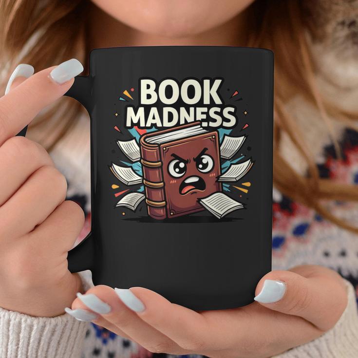 Book Madness Reading Lover School Humor Graphic Print Coffee Mug Unique Gifts