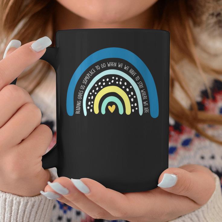 Book Reading Reading Gives Us Someplace To Go Graphic Print Coffee Mug Unique Gifts