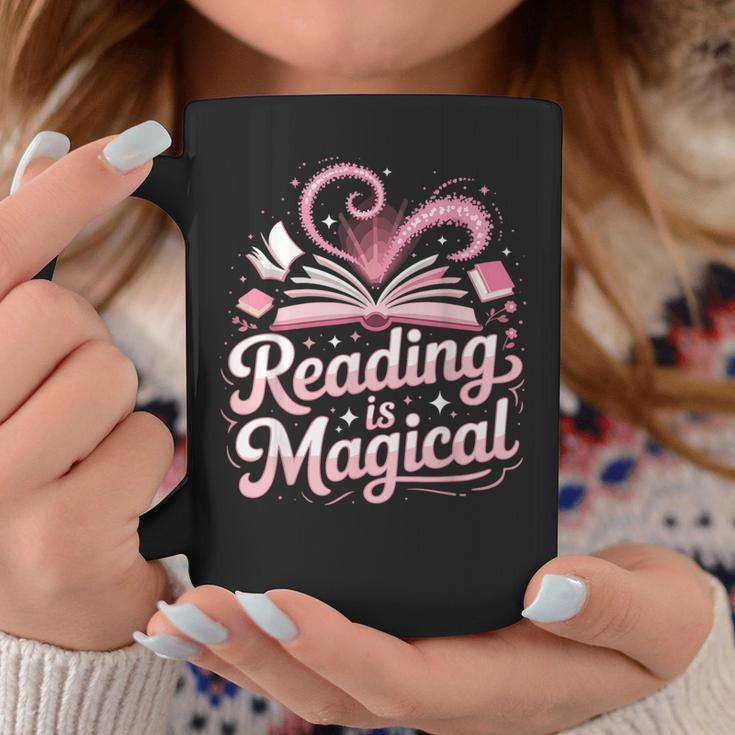 Book Reading Reading Is Magical Graphic Print Coffee Mug Unique Gifts