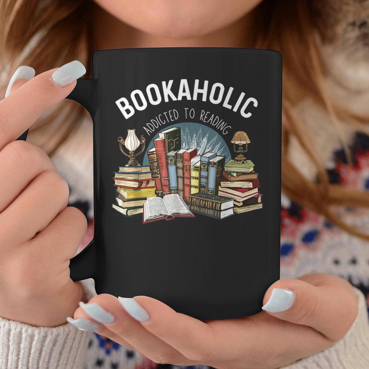Bookaholic Addicted To Reading Book Lovers Literacy Graphic Print Coffee Mug Unique Gifts