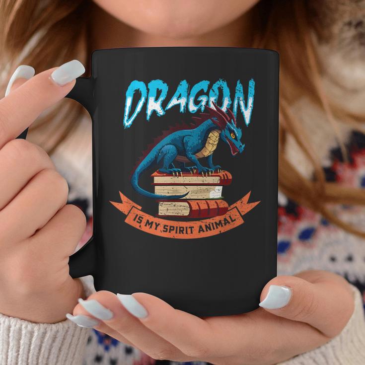 Booknerd Easily Distracted By Dragons And Books Dragon Lover Graphic Print Coffee Mug Unique Gifts