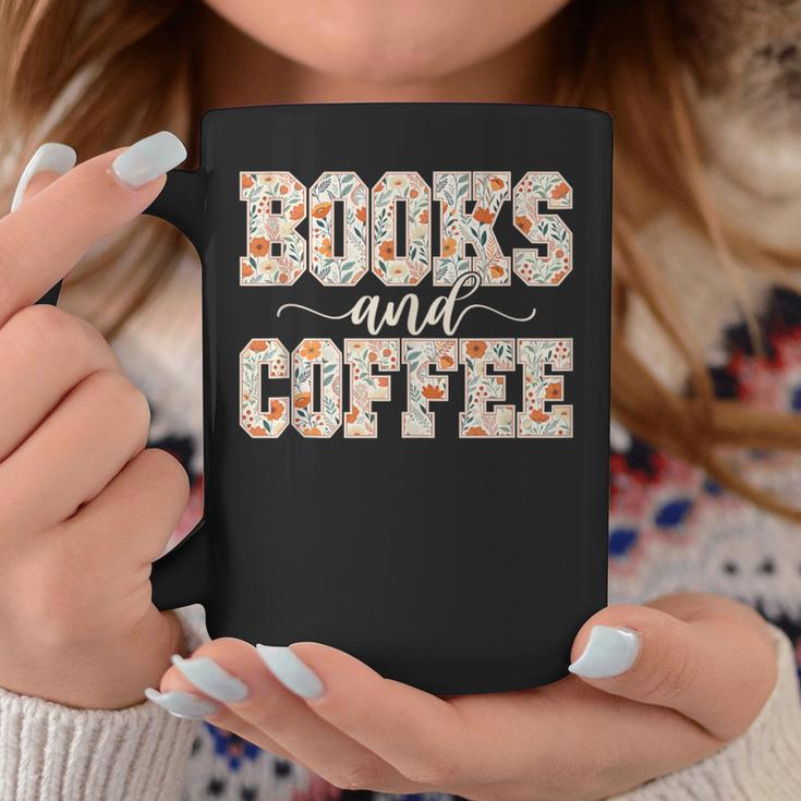 Books & Coffee Floral Graphic Print Coffee Mug Unique Gifts Books & Coffee Floral Graphic Print Coffee Mug Unique Gifts