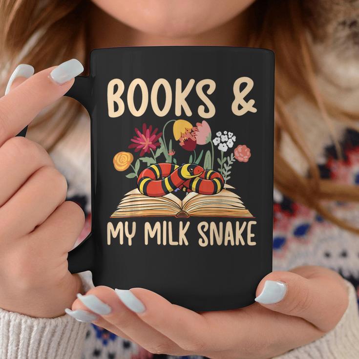 Books & My Milk Snake Owner Milk Snake Lover Milk Snakes Graphic Print Coffee Mug Unique Gifts
