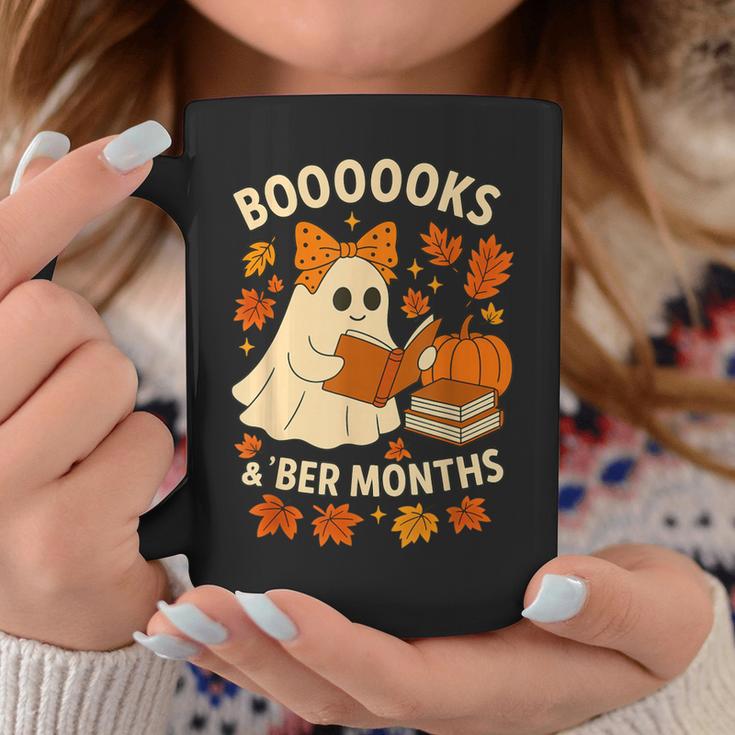 Books And BER Months Fall Librarian Reading Halloween Graphic Print Coffee Mug Unique Gifts