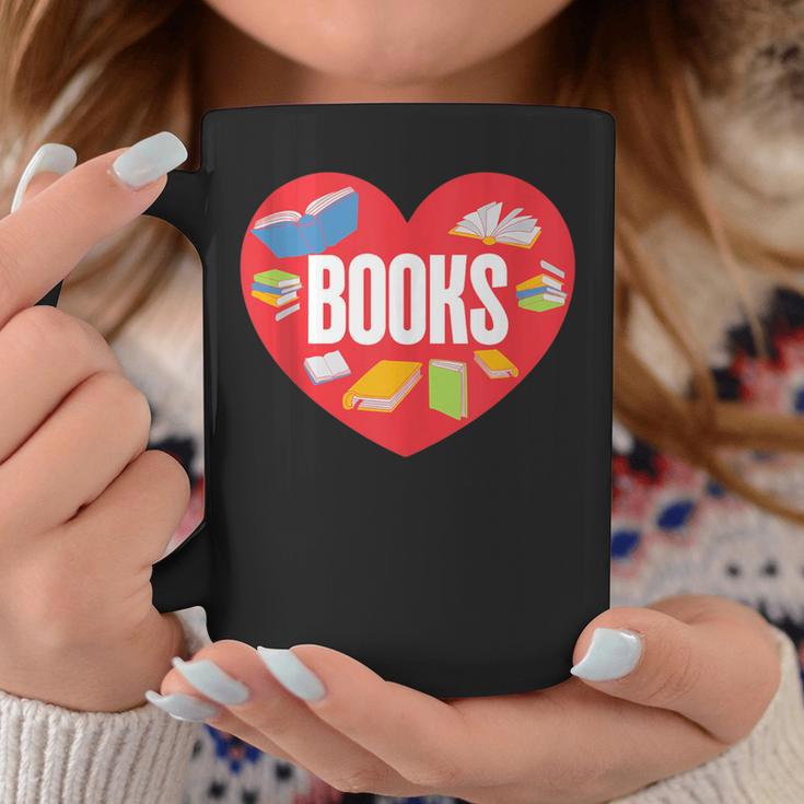 Books Book Reader Bookworm Teacher Valentine's Day Graphic Print Coffee Mug Unique Gifts