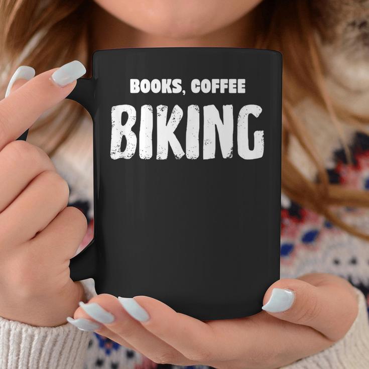 Books Coffee Biking Graphic Print Coffee Mug Unique Gifts