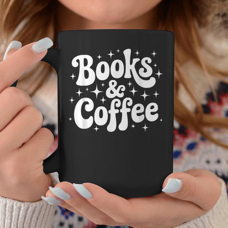 Books And Coffee Retro Reading Quote Graphic Print Coffee Mug Unique Gifts