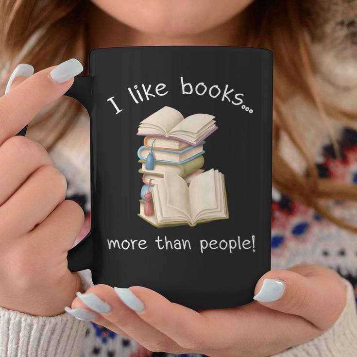 I Like Books More Than People Reading Book Lover Graphic Print Coffee Mug Unique Gifts