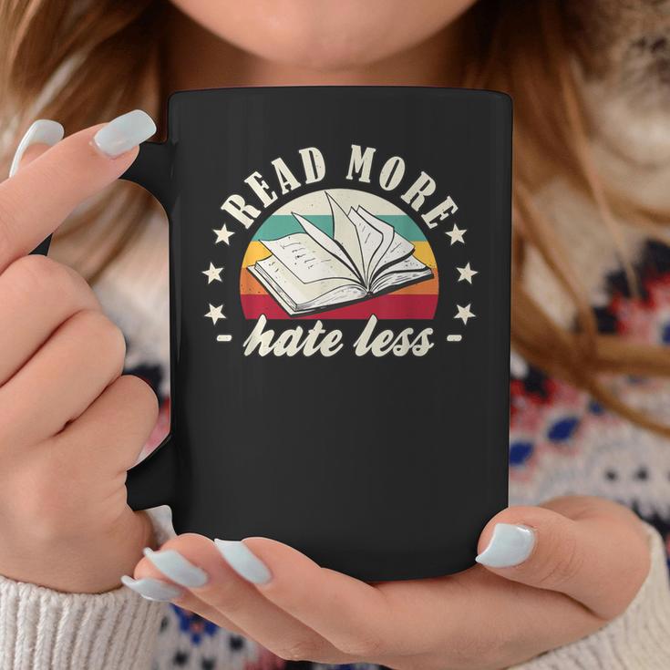 Books Read More Hate Less Book Lover Graphic Print Coffee Mug Unique Gifts