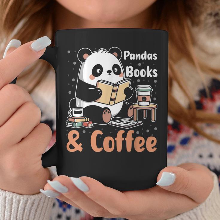 Books Reading Reader Panda Panda Books And Coffee Graphic Print Coffee Mug Unique Gifts
