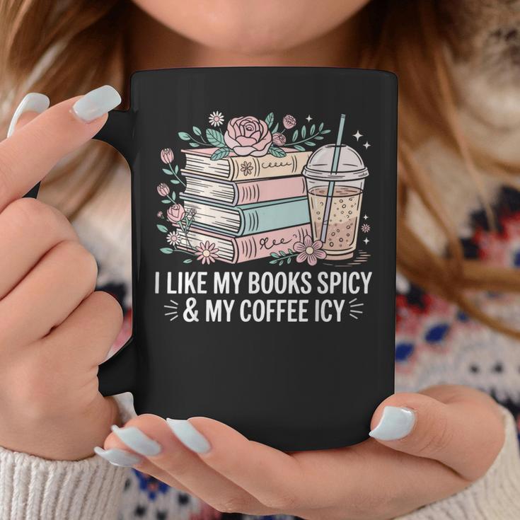 I Like My Books Spicy & My Coffee Icy Lover Bookworm Graphic Print Coffee Mug Unique Gifts I Like My Books Spicy & My Coffee Icy Lover Bookworm Graphic Print Coffee Mug Unique Gifts