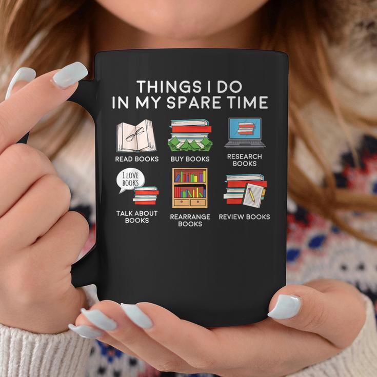 Books Things I Do In My Spare Time Reading Graphic Print Coffee Mug Unique Gifts