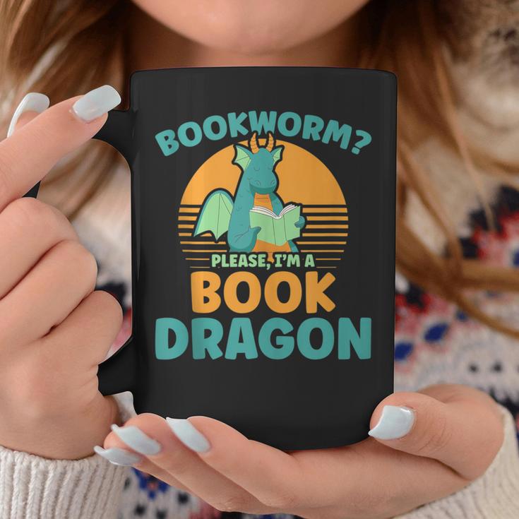 Bookworm Kids Dragon Lover Book Reader Fun Graphic Print Coffee Mug Unique Gifts