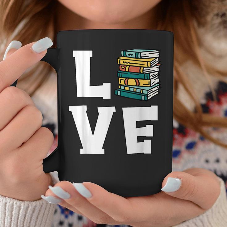 Bookworm Love Book Lover Reading Librarian Graphic Print Coffee Mug Unique Gifts