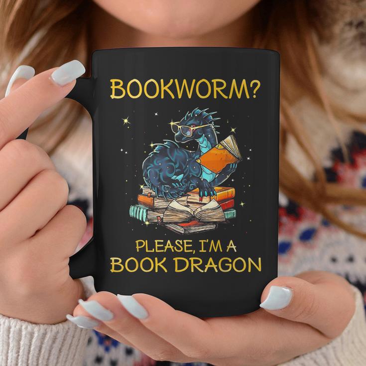Bookworm Please I'm A Book Dragon Graphic Print Coffee Mug Unique Gifts