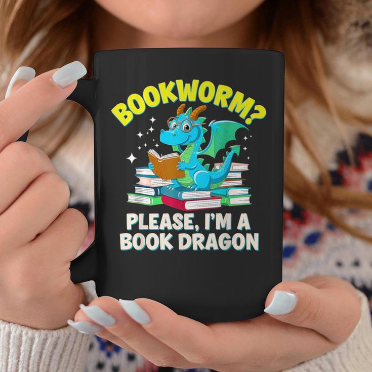 Bookworm Please I'm A Book Dragon Cute Nerds Fantasy Reader Graphic Print Coffee Mug Unique Gifts