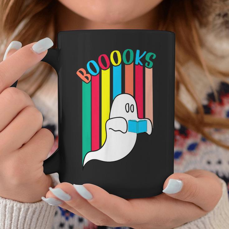 Booooks Boo Books Halloween Librarian Reading Lover Bookworm Graphic Print Coffee Mug Unique Gifts