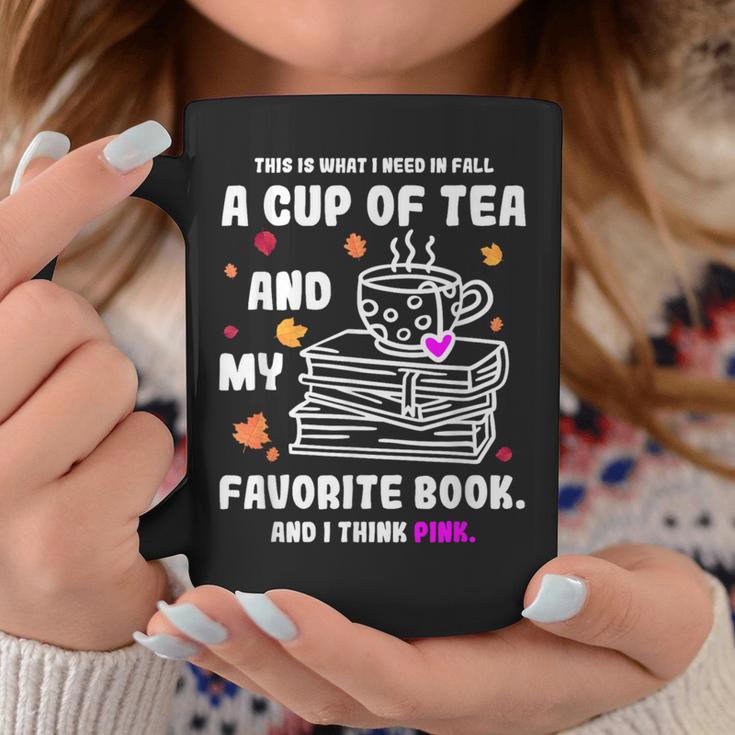 Breast Cancer Think Pink Book Reading Lover Graphic Print Coffee Mug Unique Gifts
