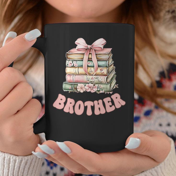 Brother Book First Chapter Birthday Family Matching Party Graphic Print Coffee Mug Unique Gifts