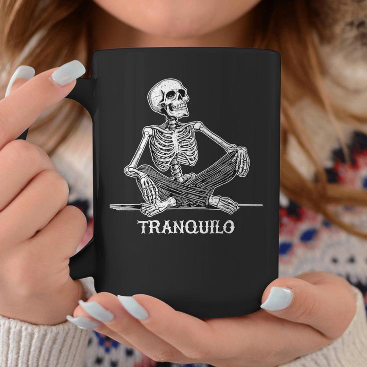 Calaca Tranquilo リラックススケルトンデザイン コーヒーマグ 面白い贈り物