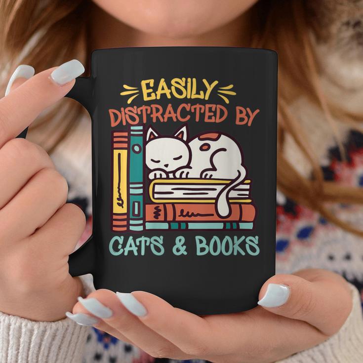 Cats And Books Easily Distracted By Cats And Books Graphic Print Coffee Mug Unique Gifts Cats And Books Easily Distracted By Cats And Books Graphic Print Coffee Mug Unique Gifts