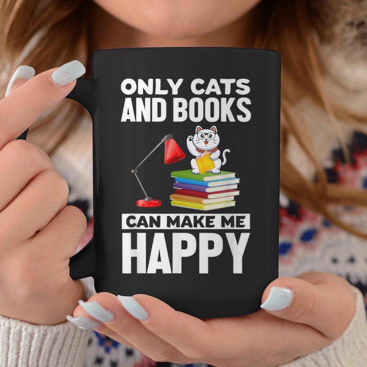 Only Cats And Books Can Make Me Happy Cat Lover Men Women Kids Graphic Print Coffee Mug Unique Gifts Only Cats And Books Can Make Me Happy Cat Lover Men Women Kids Graphic Print Coffee Mug Unique Gifts