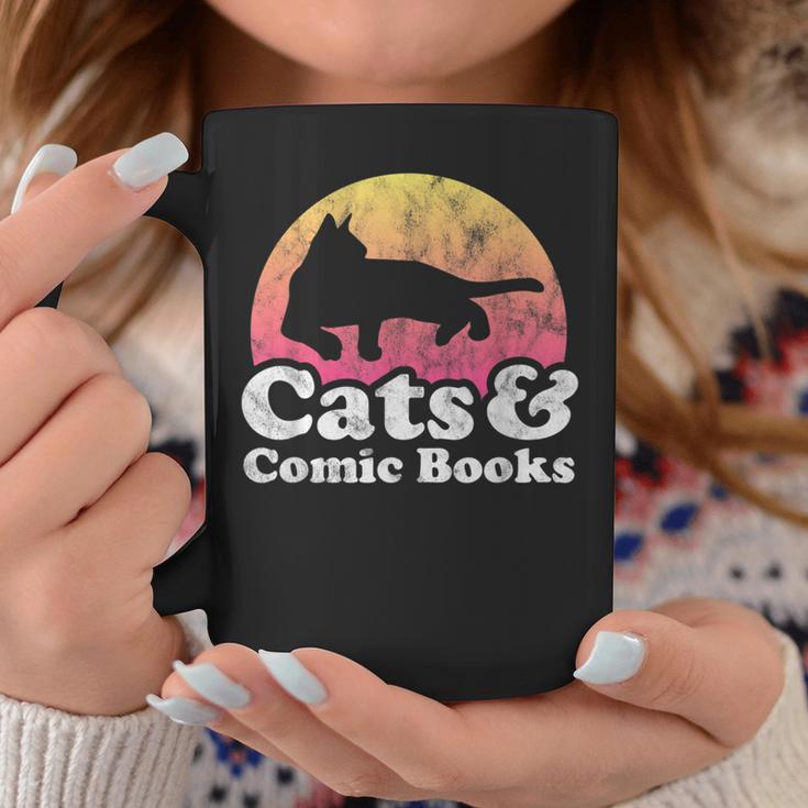 Cats And Comic Books Or Women's Cat And Comic Book Graphic Print Coffee Mug Unique Gifts Cats And Comic Books Or Women's Cat And Comic Book Graphic Print Coffee Mug Unique Gifts