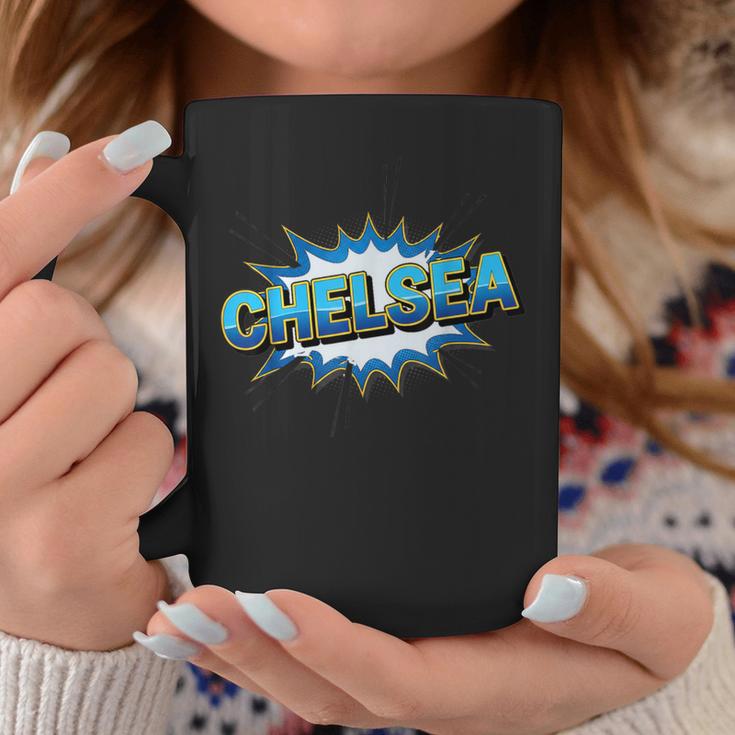 Chelsea Comic Book Style Splash Graphic Print Coffee Mug Unique Gifts